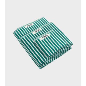 Tekla Bath Towel 70x140 Teal Green Stripes 70x140
