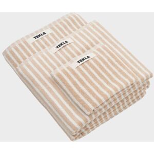 Tekla Guest Towel 30x50 Ivory Stripes 30x50