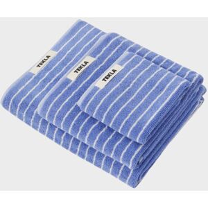 Tekla Bath Towel 70x140 Clear Blue Stripes ONESIZE