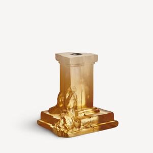 Kosta Boda Rocky Baroque Candlestick Amber Haze 150mm One Size