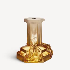 Kosta Boda Rocky Baroque Candlestick Amber Haze 175mm One Size