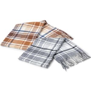 Kosta Linnewäfveri 410992  Plaid Mosshed Sand One Size