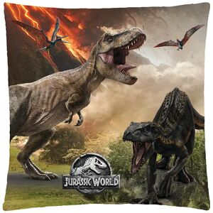 Licens Jurassic World pyntepude 40x40cm  - Børne pude til børneværelset