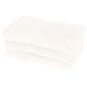 Egeria Hvide bade håndklæder - 70x140 cm - Diamant - Hvid - 100% Bomuld - Bløde bade håndklæder fra