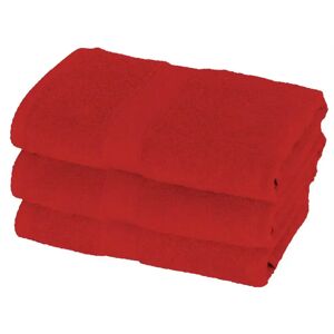 Egeria Håndklæde - 50x100 cm - Diamant - Rød - 100% Bomuld - Bløde håndklæder fra