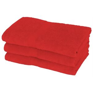Egeria Badehåndklæde - 70x140 cm - Diamant - Rød - 100% Bomuld - Bløde bade håndklæder fra