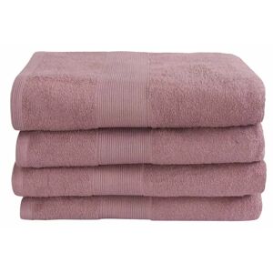 By Borg Badehåndklæde - 70x140 cm - Støvet rosa - 100% Bomuld - Frottehåndklæde fra