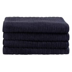 By Borg Badelagen - 100x150 cm - Mørkeblå - 100% Bomuld - Standhåndklæde fra