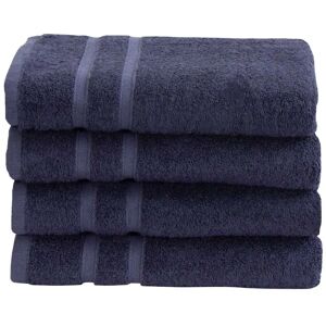 By Borg Bambus Håndklæde - 50x100 cm - Mørkeblå - Bløde håndklæder fra 