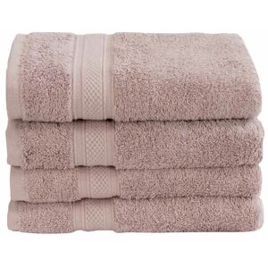 Borg Living Håndklæde - 50x100 cm - 100% Egyptisk bomuld - Rosa - Luksus håndklæder fra 