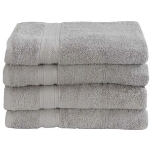 Borg Living Håndklæde - 50x100 cm - 100% Egyptisk bomuld - Grå - Luksus håndklæder fra 