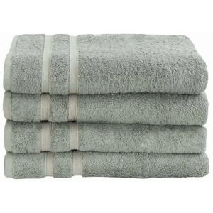 By Borg Bambus Badehåndklæde - 70x140 cm - Støvet grøn - Bløde håndklæder fra Premium - 