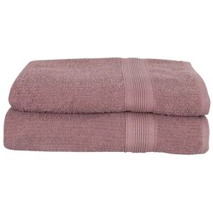 Borg Living Badehåndklæder - Pakke á 2 stk. 70x140 cm - Rosa - 100% Bomuld