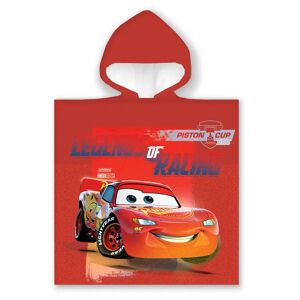 Licens Badeponcho - Børnehåndklæde - 50x100 cm - Lynet Mc Queen piston cup - 100% Bomuld