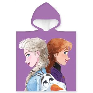 Licens Badeponcho - Børnehåndklæde - Frost Anna - Elsa og Olaf - 50x100 cm - 100% Bomuld