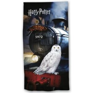 Licens Harry Potter badehåndklæde - Hogwarts Express - 70x140 cm - 100% Blød bomuld