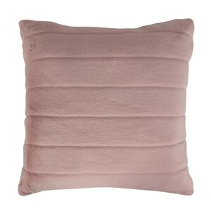 Nordstrand Home Pyntepude - 45x45 cm - Lys rosa - Fake fur sofapude med striber -