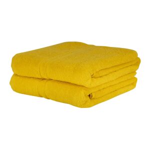 In Style Håndklæde - 50x90 cm - Gul - 100% Bomulds håndklæde - Ekstra blødt