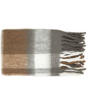 Jakobsdals Bello Grande plaid - 200x140 - brun/grå