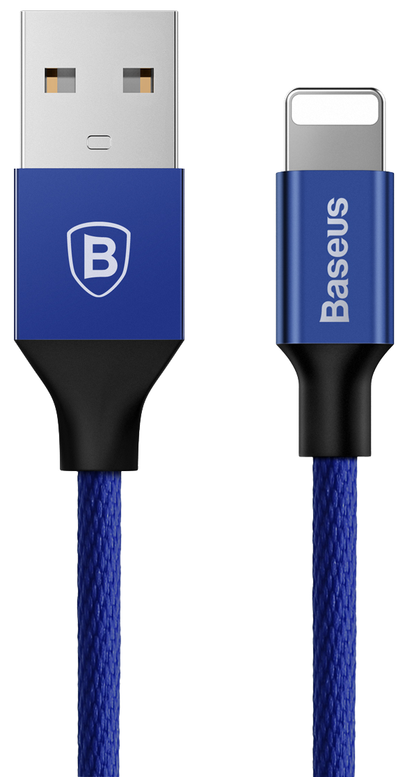 Apple Baseus Premium Lightning Kabel - Blå - 1.80 M
