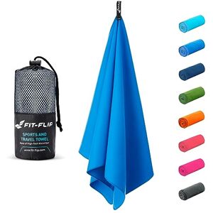 Toalla Gimnasio de Microfibra Azul - Ligera, Compacta, Absorbente, Secado  Rápido - Ideal para Gym, Viaje, Piscina, Playa