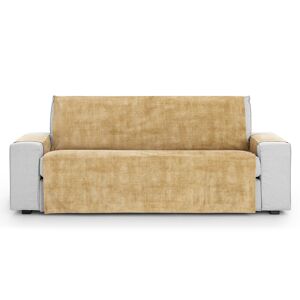 Vipalia Funda cubre sofá aterciopelado antimanchas ocre 210-250 cm
