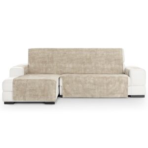 Vipalia Cubre sofá chaise longue izquierdo aterciopelado marfil 300-350 cm