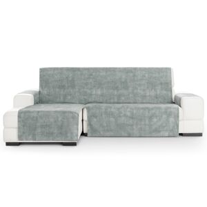 Vipalia Cubre sofá chaise longue izquierdo aterciopelado gris 250-300 cm