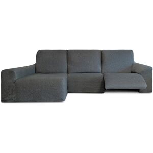 Eiffel Textile Funda Sofá Relax Chaise Longue Izquierdo Largo (250-360 cm) Gris Osc