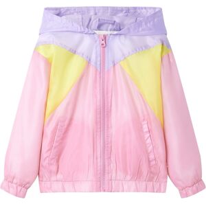 vidaXL Chaqueta infantil con capucha y cremallera multicolor 92