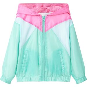 vidaXL Chaqueta infantil con capucha y cremallera multicolor 92