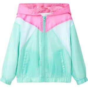 vidaXL Chaqueta infantil con capucha y cremallera multicolor 104