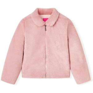 vidaXL Chaqueta infantil de cuero sintético rosa 92