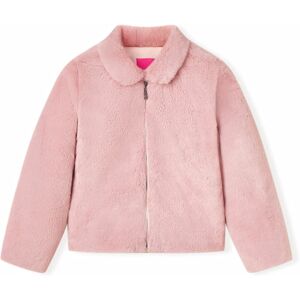 vidaXL Chaqueta infantil de cuero sintético rosa 104