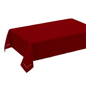LOLAhome Mantel rectangular de tela de poliéster rojo de 210x150 cm