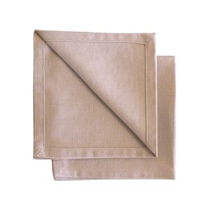 Mobili Fiver Servilletas de algodón Gioele 35x35, Juego de 2, Beige