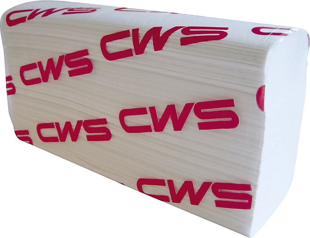 CWS Toalla de papel doblada Multifold, celulosa, de 2 capa, plegadas en Z, blancas, UE 3750 unidades