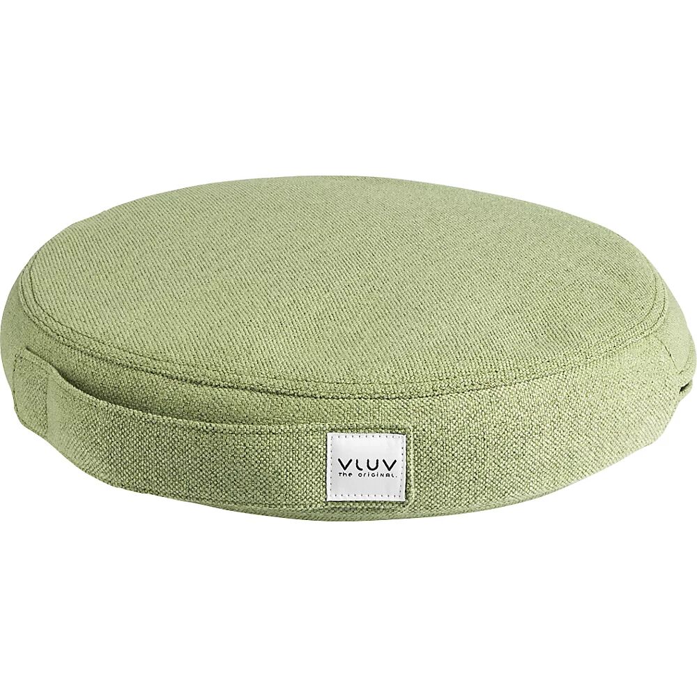VLUV Cojín de equilibrio PIL&PED SOVA, con tapizado de tela, Ø 360 mm, verde pesto