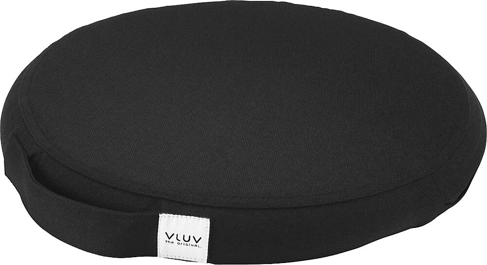 VLUV Cojín de equilibrio PIL&PED LEIV, con tapizado de tela, Ø 400 mm, negro