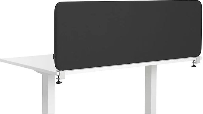 kaiserkraft Pared separadora acústica para mesa Softline Salsa, H x A 450 x 1600 mm, textil, negro