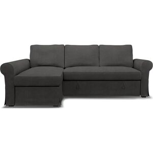 IKEA - Backabro Sofabed with Chaise Cover, Espresso, Linen - Bemz