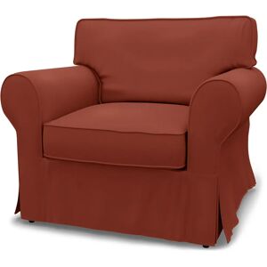 IKEA - Ektorp Armchair Cover, Burnt Orange, Cotton - Bemz