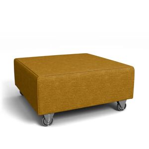 IKEA - Falsterbo Footstool Cover, Tumeric, Velvet - Bemz
