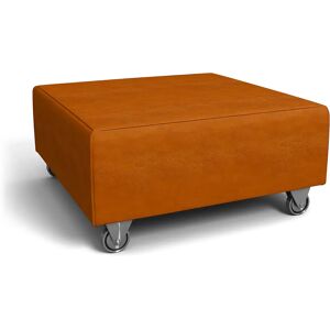 IKEA - Falsterbo Footstool Cover, Cognac, Velvet - Bemz