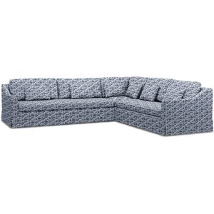 IKEA - FÄRLÖV CORNER SOFA COVER (3+2), Dark Blue, Bouclé & Texture - Bemz