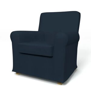 IKEA - Jennylund Armchair Cover, Navy Blue, Cotton - Bemz