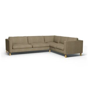 IKEA - Karlstad Corner Sofa Cover (3+2), Pebble, Bouclé & Texture - Bemz
