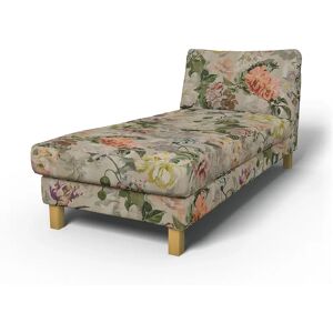 IKEA - Karlstad Chaise Longue Add-on Unit Cover, Delft Flower - Tuberose, Linen - Bemz