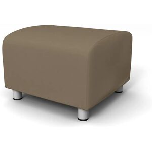 IKEA - Klippan Footstool Cover, Taupe, Velvet - Bemz