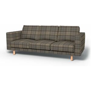 IKEA - Norsborg 3 Seater Sofa Cover, Bark Brown, Wool - Bemz